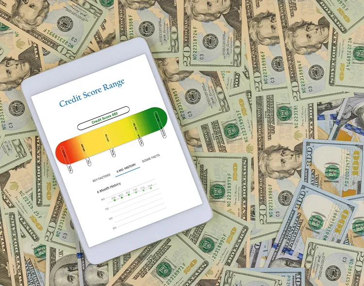 The home buying process begins with a credit score check